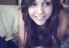 Sister in tights sucks her brother