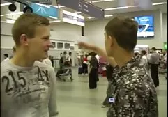 Chick looks at lesbian sex of her friends