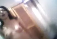 Chick in the position of fingering pussy dildo