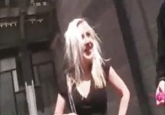 Girl makes lover a blowjob in front of friends