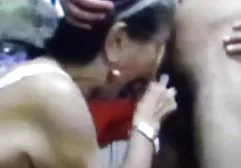 The guy eagerly considers the shaved pussy of a beautiful stranger