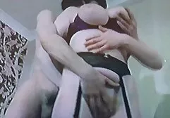 Chubby ass Irene sat on the dick of a friend of trance