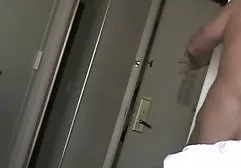 Aged woman sits pussy on guy's face and jerks him off