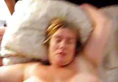 BBW with huge melons fucks herself with a big dildo