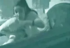 Guy caresses shaved pussy by hand with busty girlfriend Dunyasha in bathroom