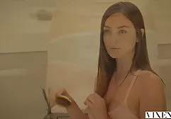 Two beautiful German lesbians caress each other's pussies