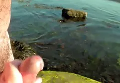 Holding the camera in the hands of a black fucked brunette