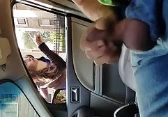 Brunette tried anal sex machine in action