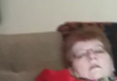 A man takes a close-up shot as a chick sucks his penis.