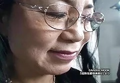 Chika with blond hair served by two dudes