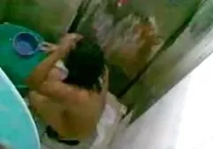 Old grandfather fucked young granddaughter in the bathroom