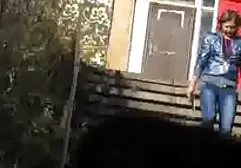 Russian girl makes throat blowjob to guy and gets fucked by cancer