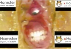 Skinny girl professionally jerks cock to man