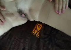 A lonely homosexual soldier sits in a chair and jerks off cock