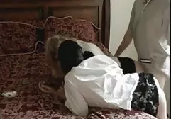 Spectacled trans girl brought herself to orgasm