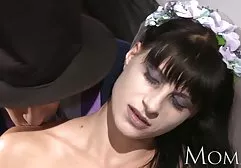 Handsome homosexual sat down on an excited phallus