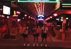 Very beautiful girl in glasses sucks two guys