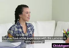 The guy tied a beautiful brunette and roughly fucked her on the floor