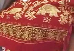 Golden rain pissing girl on an empty parking lot