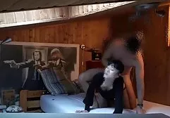 Dude frying dwarf girl in pussy with cancer