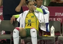 Belinda lay down on the table and fucked with the teacher.